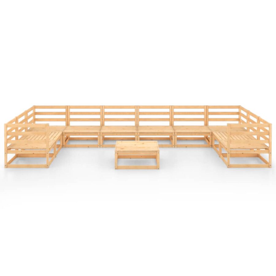 11-delige Loungeset massief grenenhout - Afbeelding 3