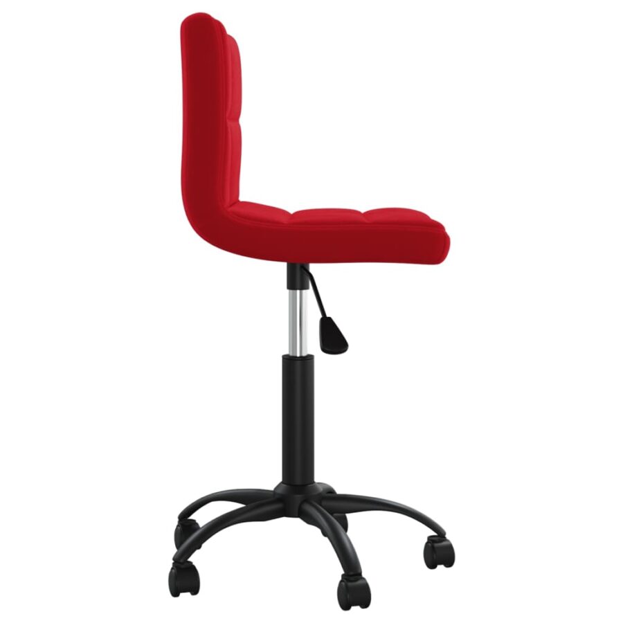 Eetkamerstoelen draaibaar 2 st fluweel wijnrood - Afbeelding 5