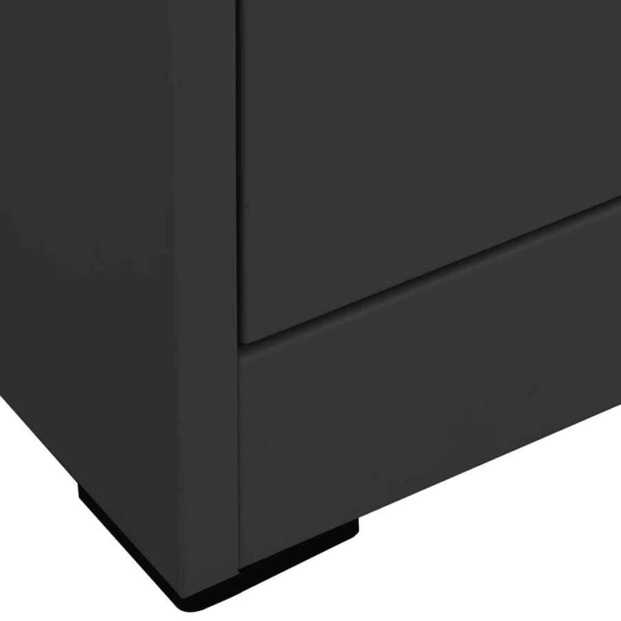 Archiefkast 46x62x133 cm staal antracietkleurig - Afbeelding 5