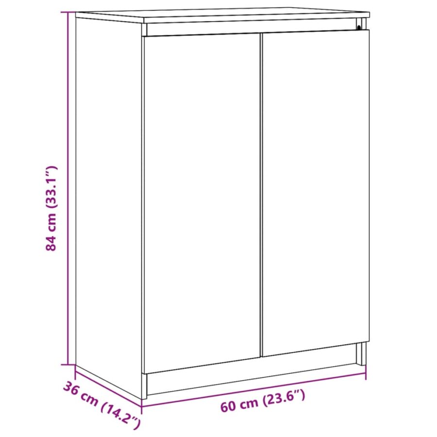 Dressoir 60x36x84 cm massief grenenhout honingbruin - Afbeelding 11