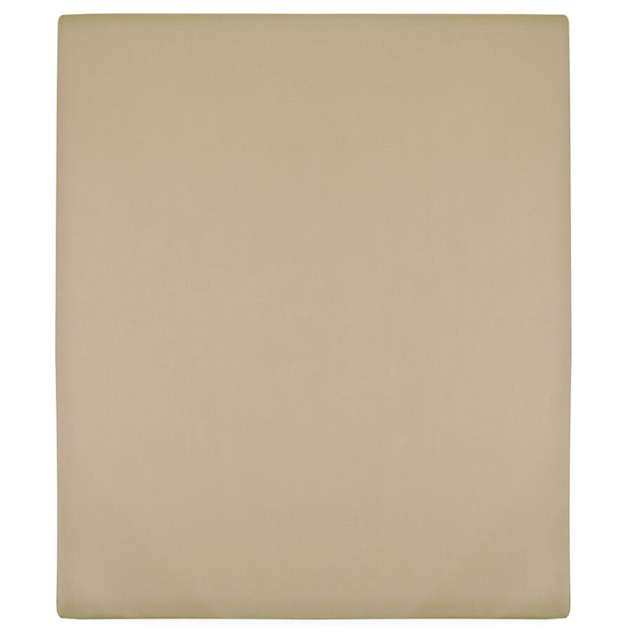 Hoeslaken jersey 140x200 cm katoen taupe