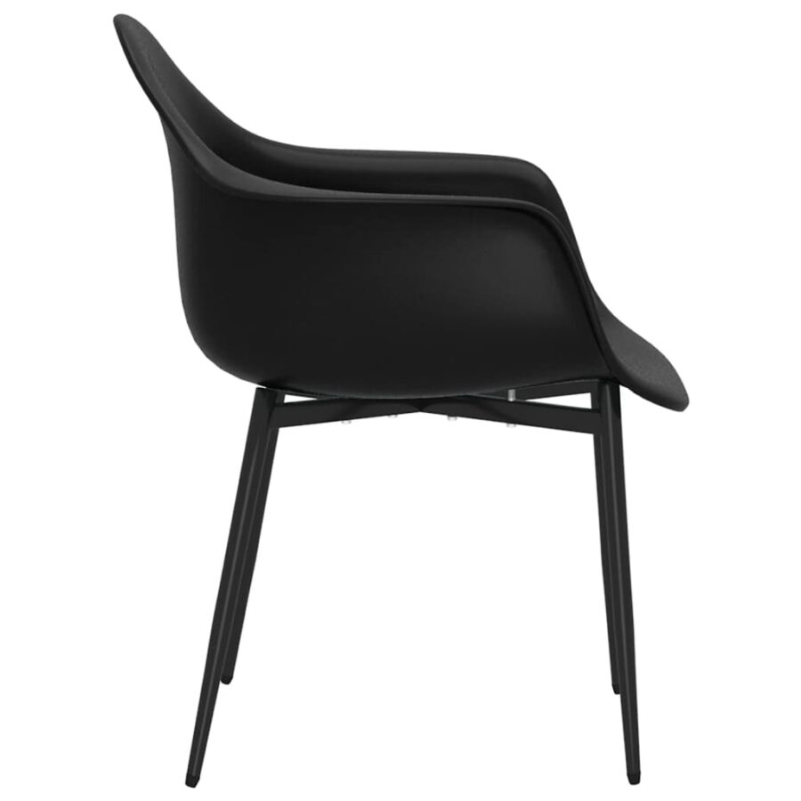 Eetkamerstoelen 6 st PP zwart - Afbeelding 5