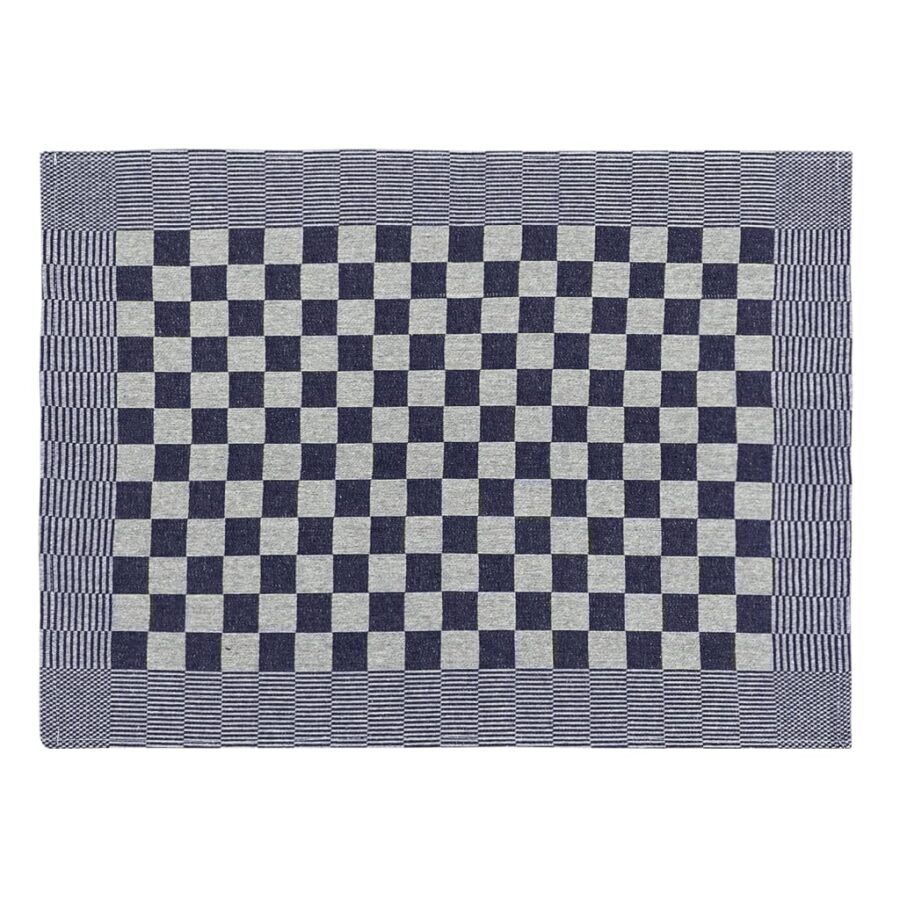 Keukendoeken 10 st 50x70 cm katoen blauw en wit - Afbeelding 2