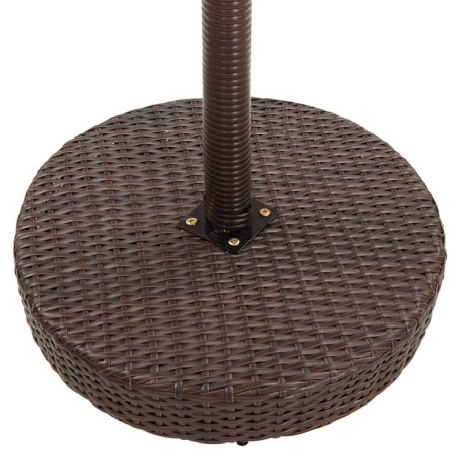 5-delige Tuinbarset met kussens poly rattan bruin - Afbeelding 7
