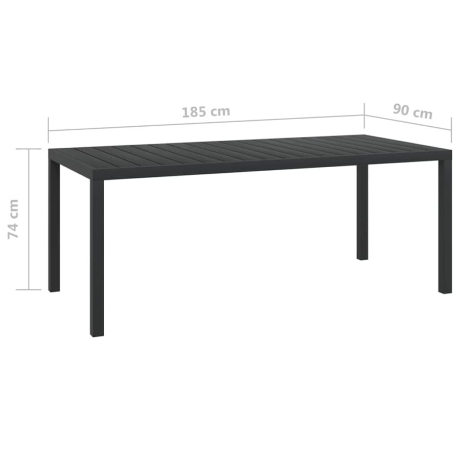 9-delige Tuinset met kussens poly rattan grijs - Afbeelding 12