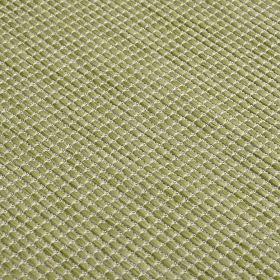 Buitenkleed platgeweven 140x200 cm groen - Afbeelding 5