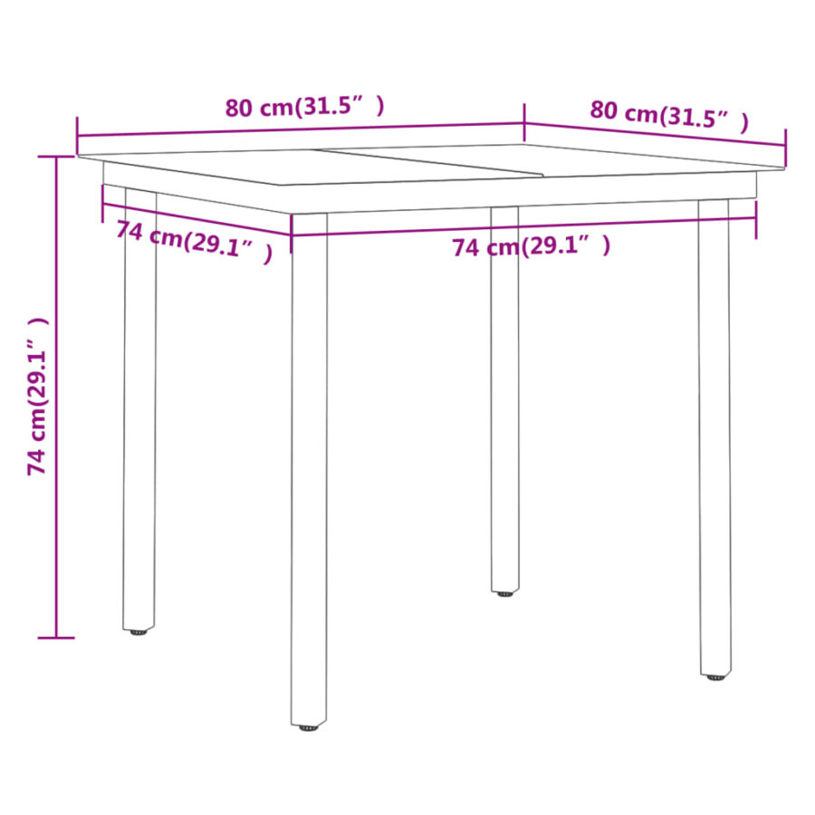 5-delige Tuinset zwart - Afbeelding 8