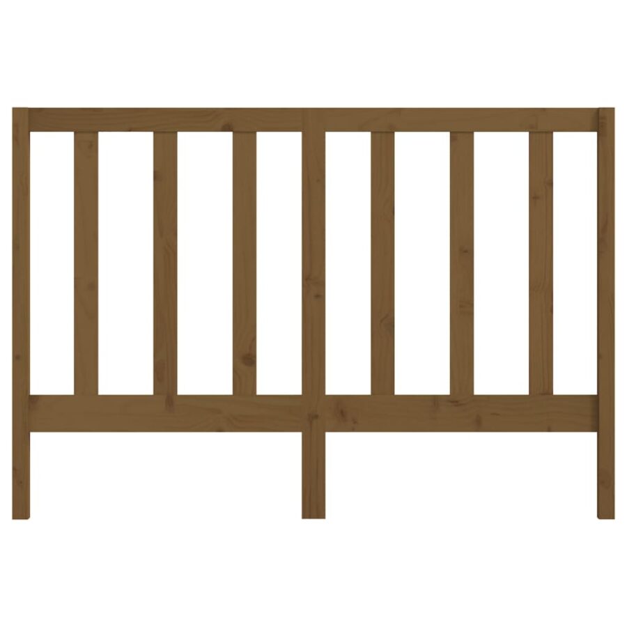 Hoofdbord 141x4x100 cm massief grenenhout honingbruin - Afbeelding 4
