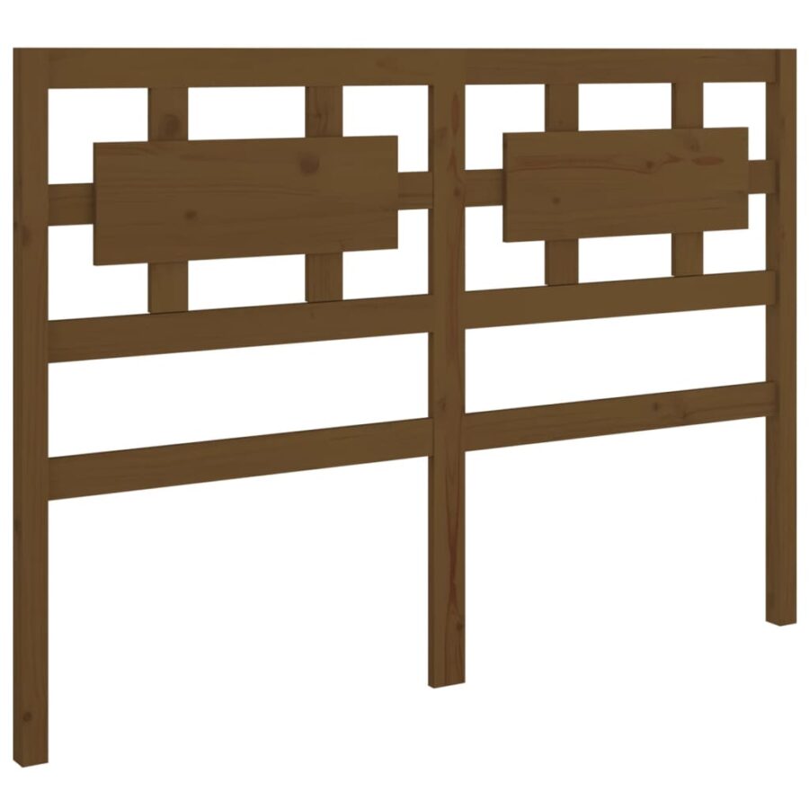 Hoofdbord 125,5x4x100 cm massief grenenhout honingbruin - Afbeelding 2