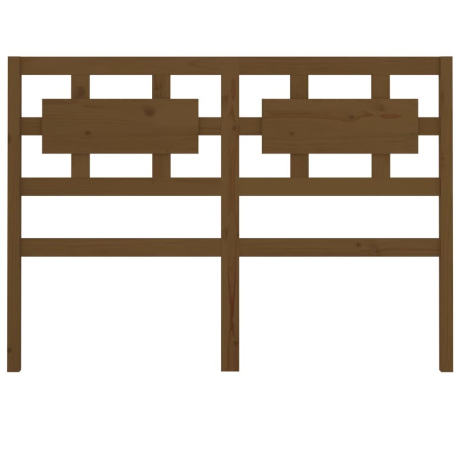 Hoofdbord 125,5x4x100 cm massief grenenhout honingbruin - Afbeelding 4
