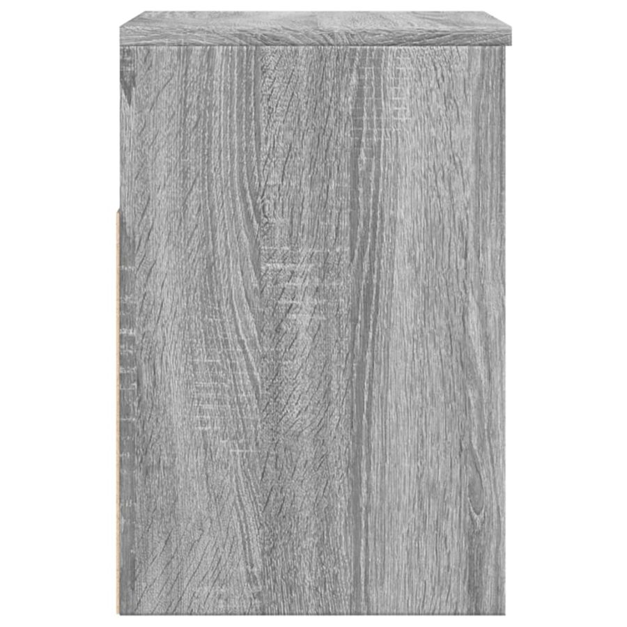Schoenenbank 60x30x45 cm bewerkt hout grijs sonoma eikenkleurig - Afbeelding 6