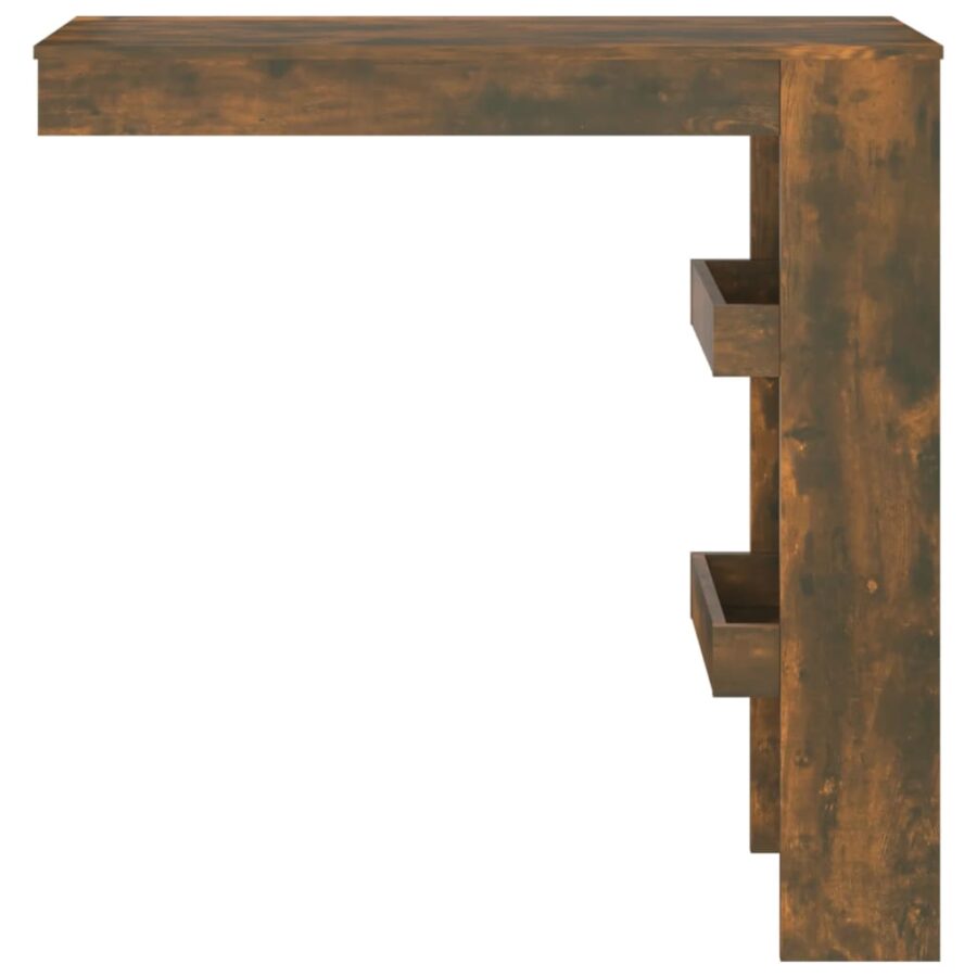 Bartafel wandgemonteerd 102x45x103,5 cm bewerkt hout eikenkleur - Afbeelding 3