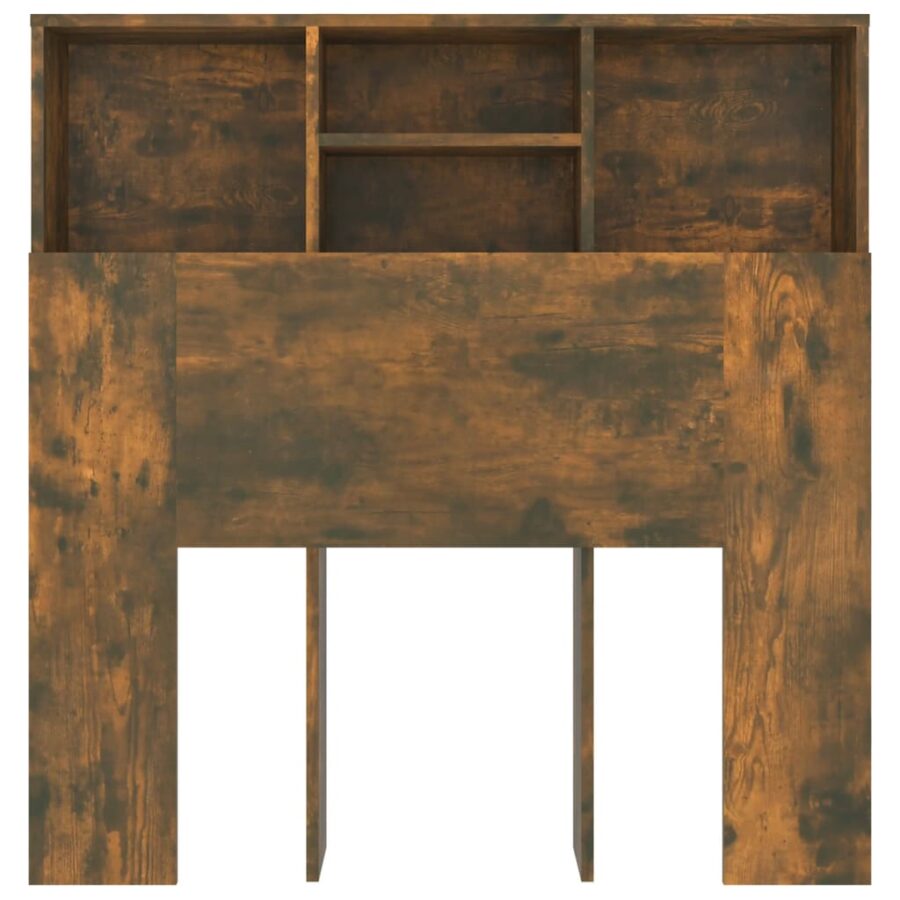 Hoofdbordkast 100x19x103,5 cm gerookt eikenkleurig - Afbeelding 4