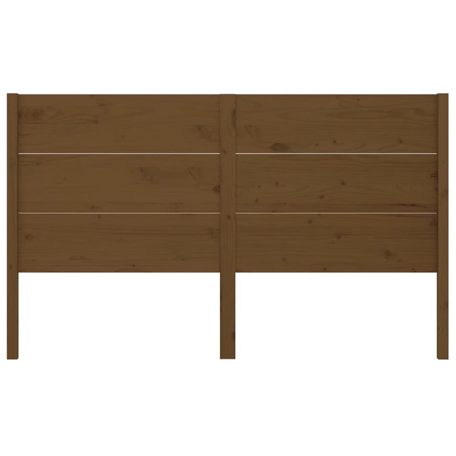 Hoofdbord 206x4x100 cm massief grenenhout honingbruin - Afbeelding 3