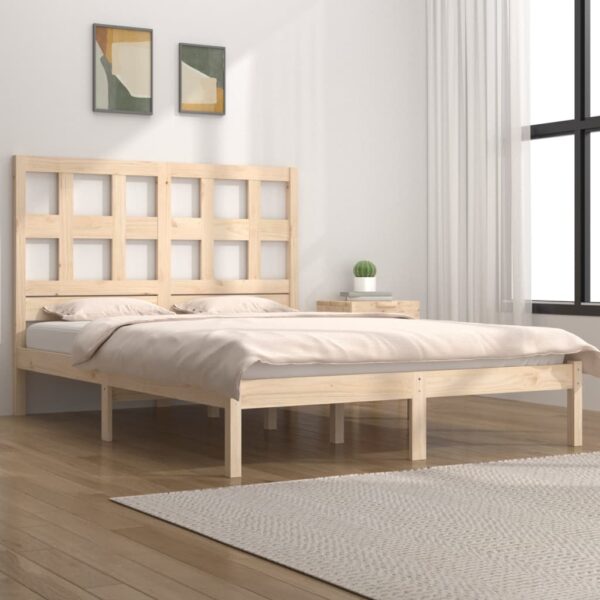 Bedframe zonder matras massief grenenhout 180x200 cm