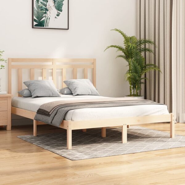 Bedframe massief hout 140x190 cm