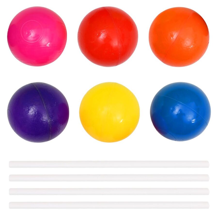 Ballenbak voor kinderen met 300 ballen 75x75x32 cm - Afbeelding 6