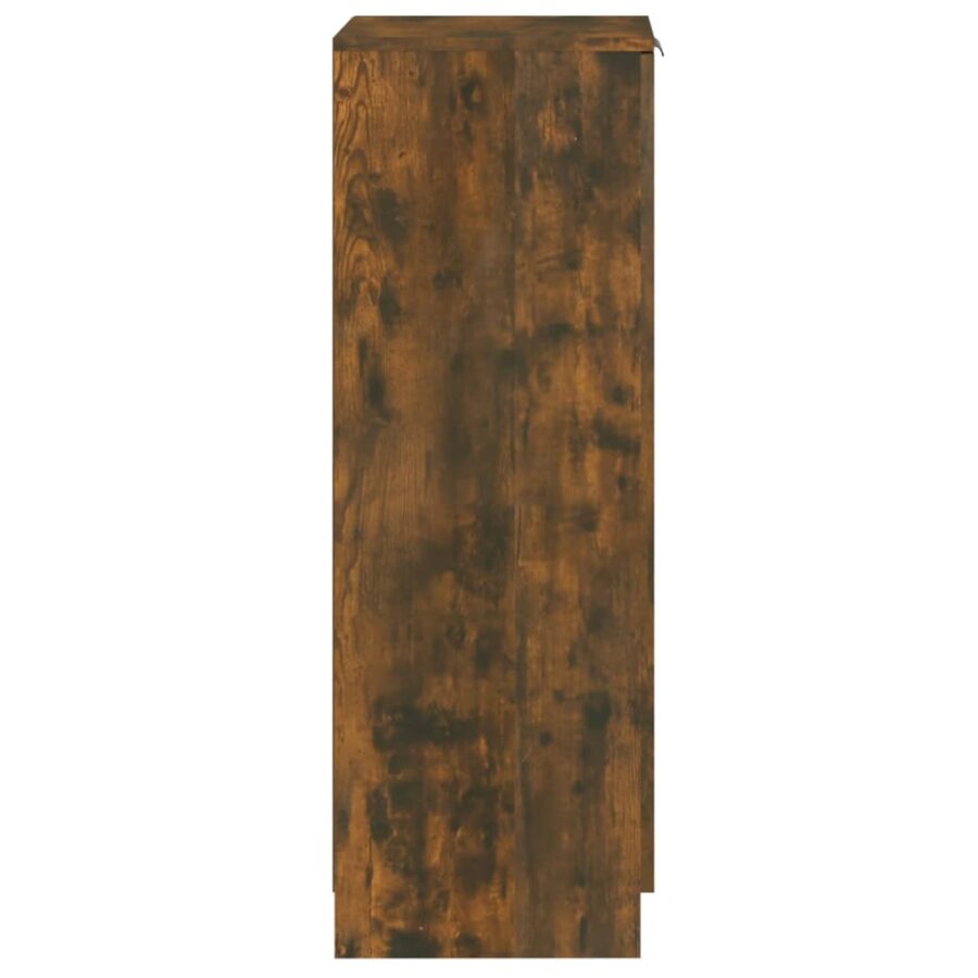 Schoenenkast 30x35x100 cm bewerkt hout gerookt eikenkleurig - Afbeelding 7