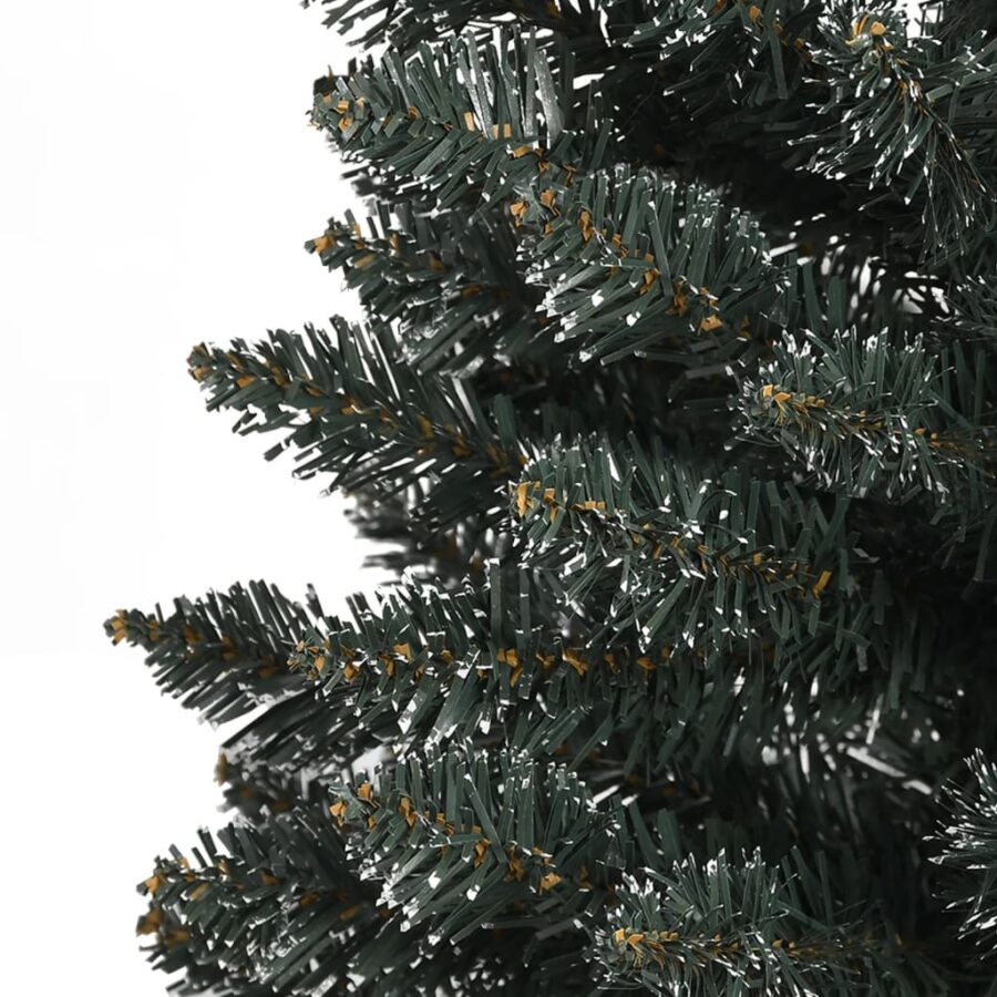 Kunstkerstboom met standaard smal 180 cm PVC groen - Afbeelding 5