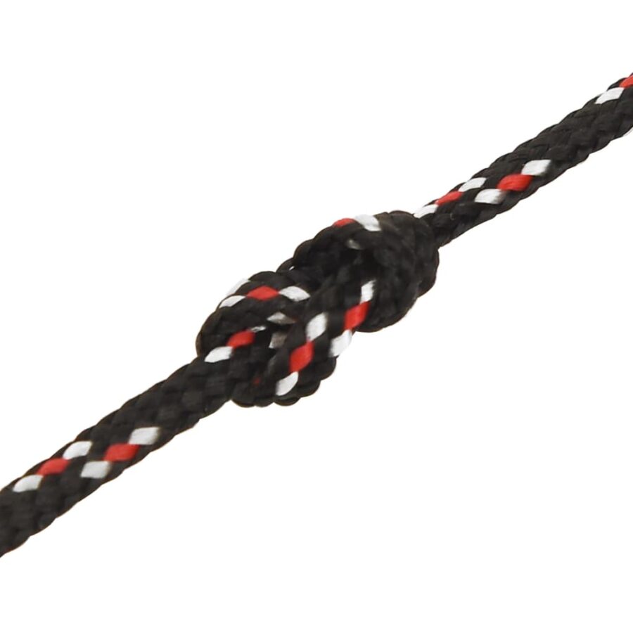 Boot touw 2 mm 25 m polypropyleen zwart - Afbeelding 5