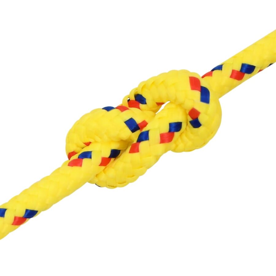 Boottouw 6 mm 50 m polypropyleen geel - Afbeelding 5