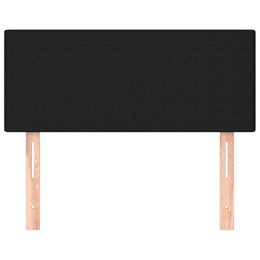 Hoofdbord 80x5x78/88 cm stof zwart - Afbeelding 3