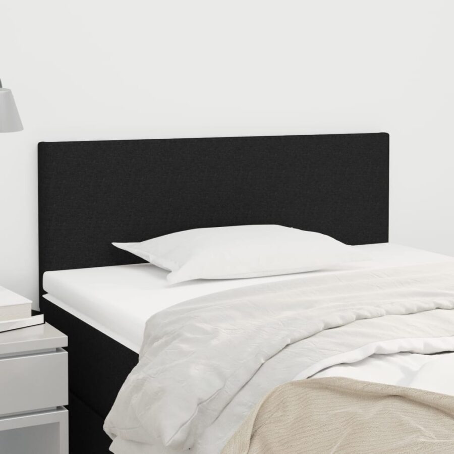 Hoofdbord 80x5x78/88 cm stof zwart