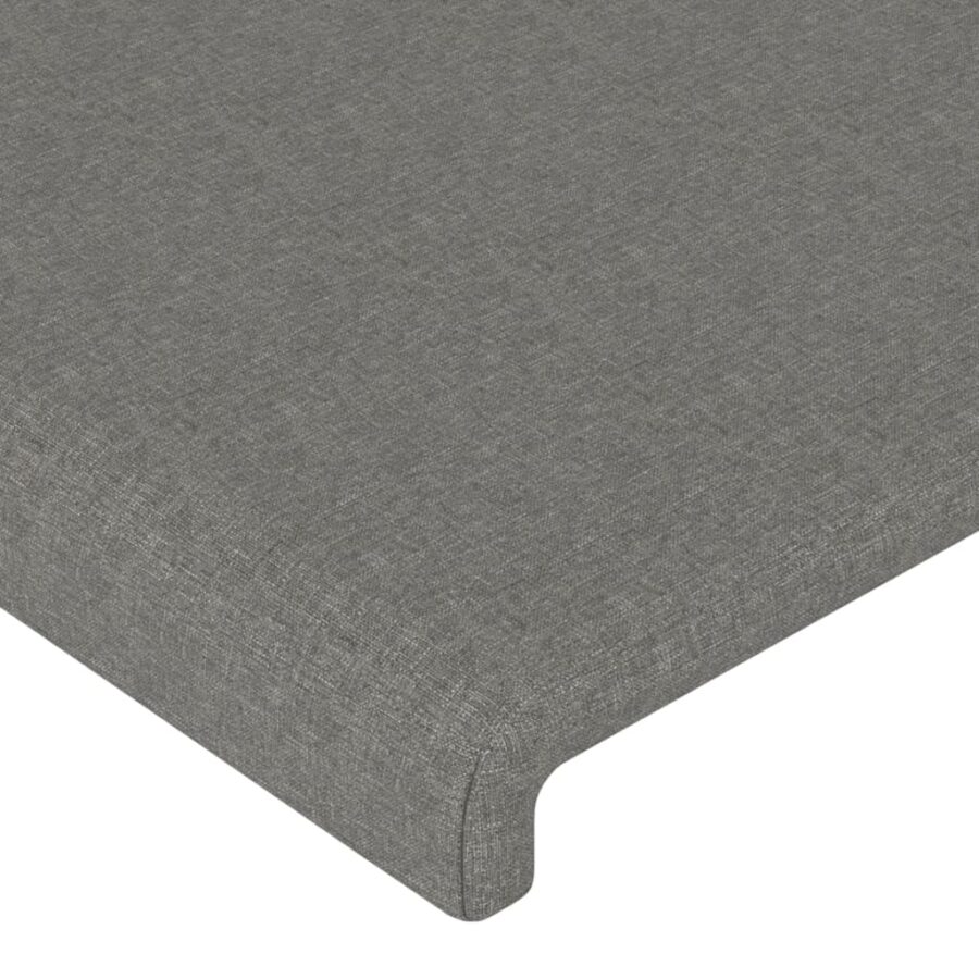 Hoofdborden 2 st 100x5x78/88 cm stof donkergrijs - Afbeelding 4