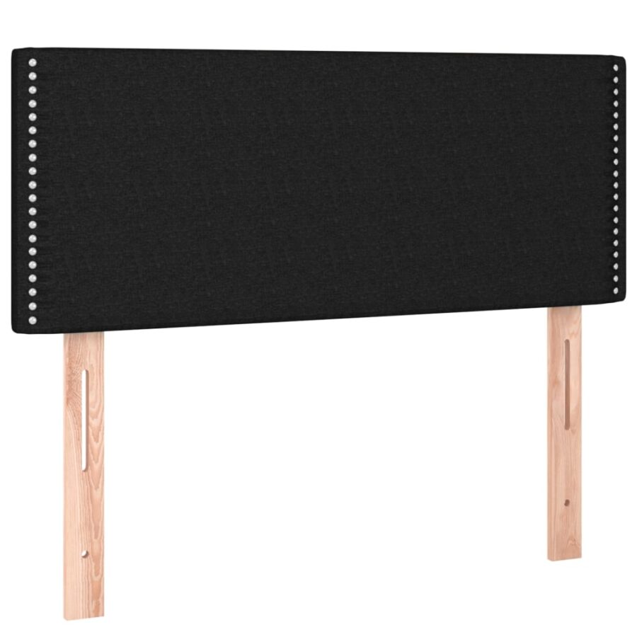 Hoofdbord 80x5x78/88 cm stof zwart - Afbeelding 2