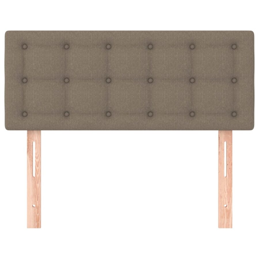 Hoofdbord 80x5x78/88 cm stof taupe - Afbeelding 3