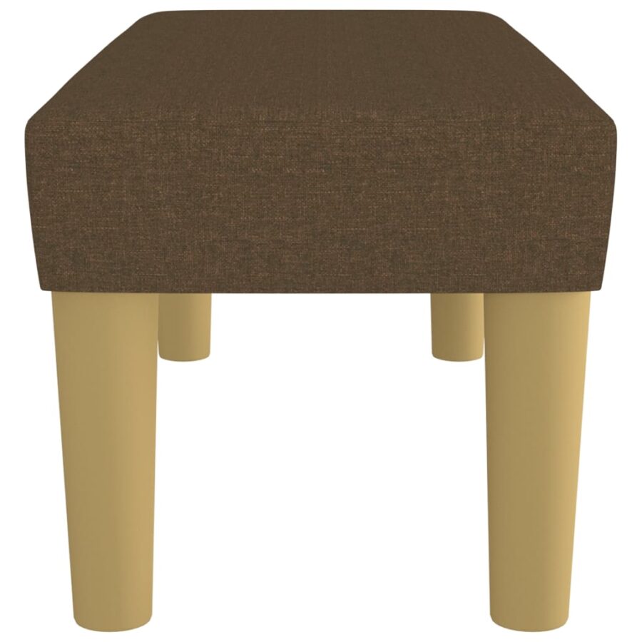 Bankje 70x30x30 cm stof bruin - Afbeelding 4