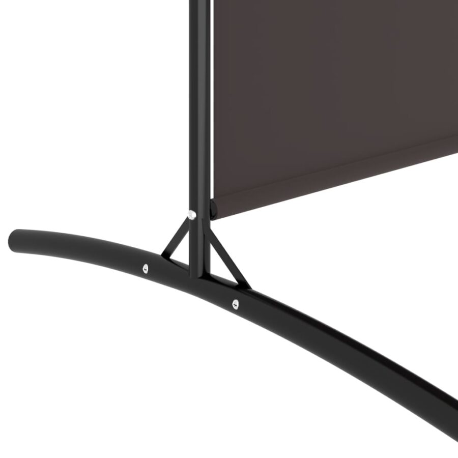 Kamerscherm met 2 panelen 348x180 cm stof bruin - Afbeelding 7