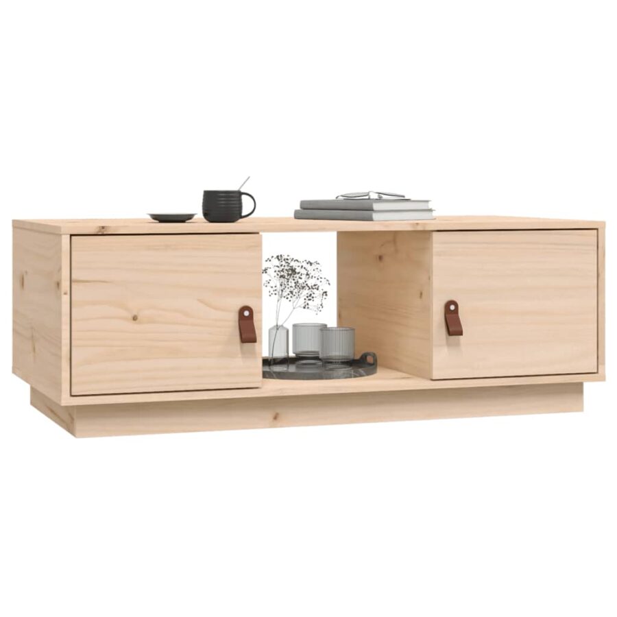 Salontafel 100x50x35 cm massief grenenhout - Afbeelding 4