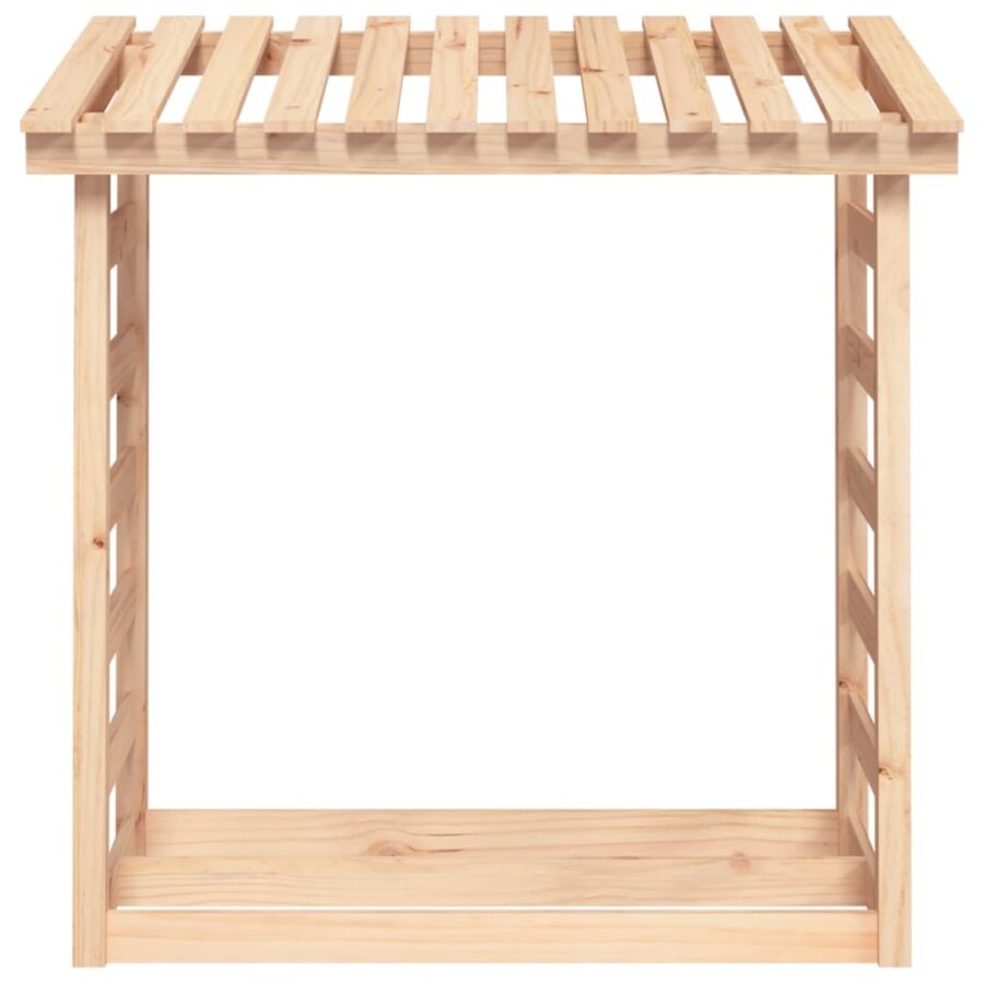 Haardhoutrek 108x64,5x110 cm massief grenenhout - Afbeelding 5