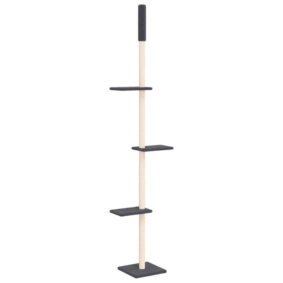 Kattenmeubel vloer tot plafond 267,5-297,5 cm donkergrijs - Afbeelding 2