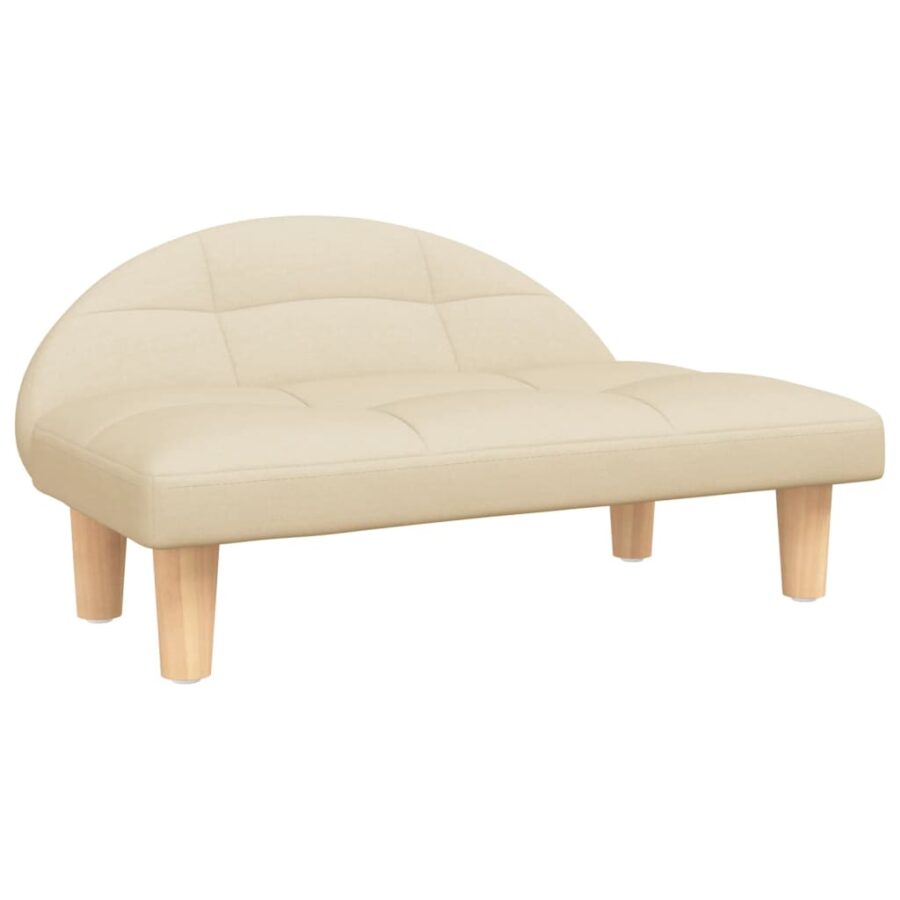 Hondenmand 70x52x30 cm stof crèmekleurig - Afbeelding 2