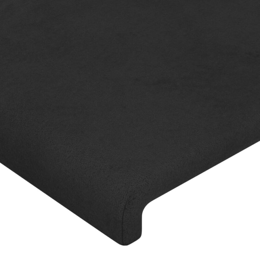 Hoofdborden 2 st 100x5x78/88 cm fluweel zwart - Afbeelding 4