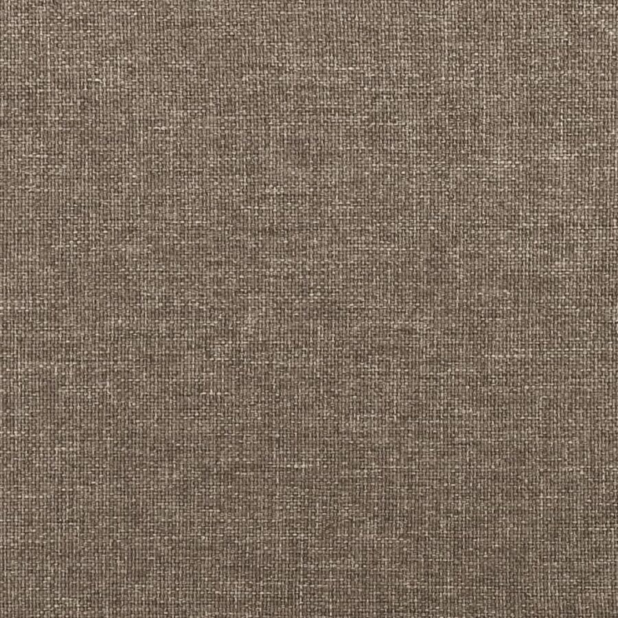 Hoofdbord met randen 83x23x118/128 cm stof taupe - Afbeelding 8