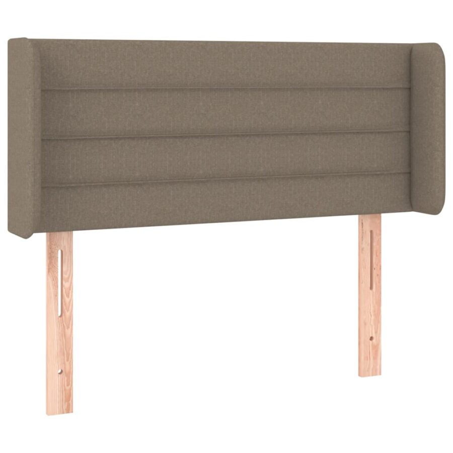 Hoofdbord LED 83x16x78/88 cm stof taupe - Afbeelding 3