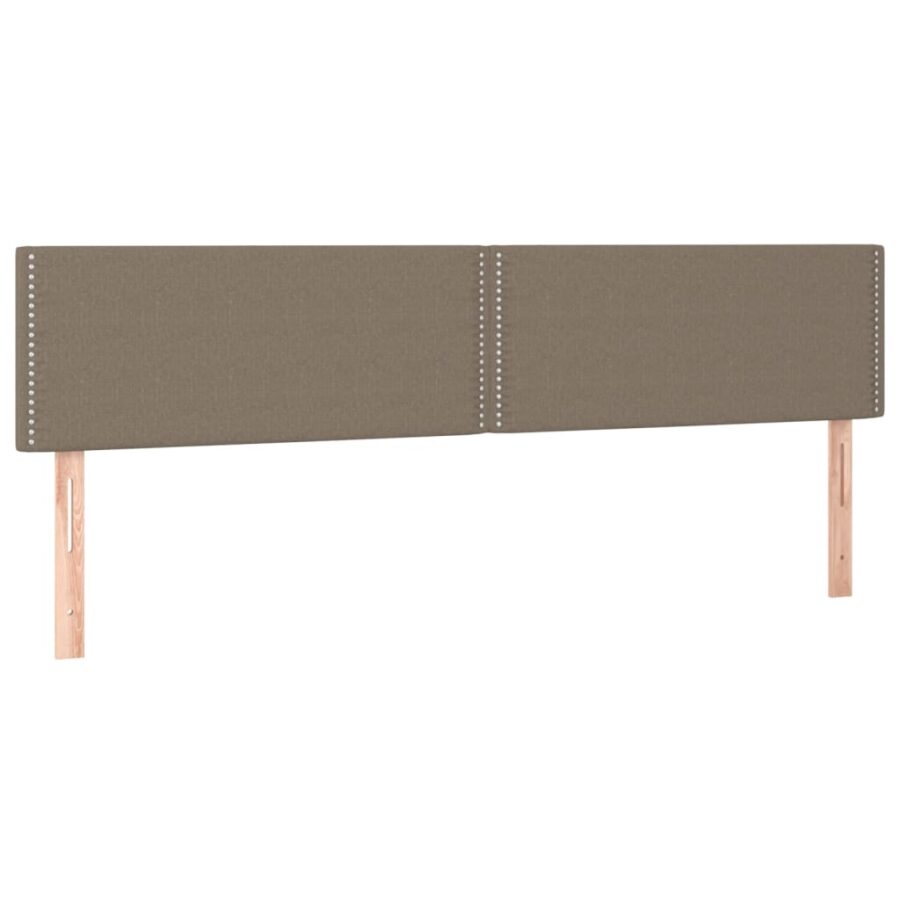 Boxspring met matras en LED stof taupe 180x200 cm - Afbeelding 7