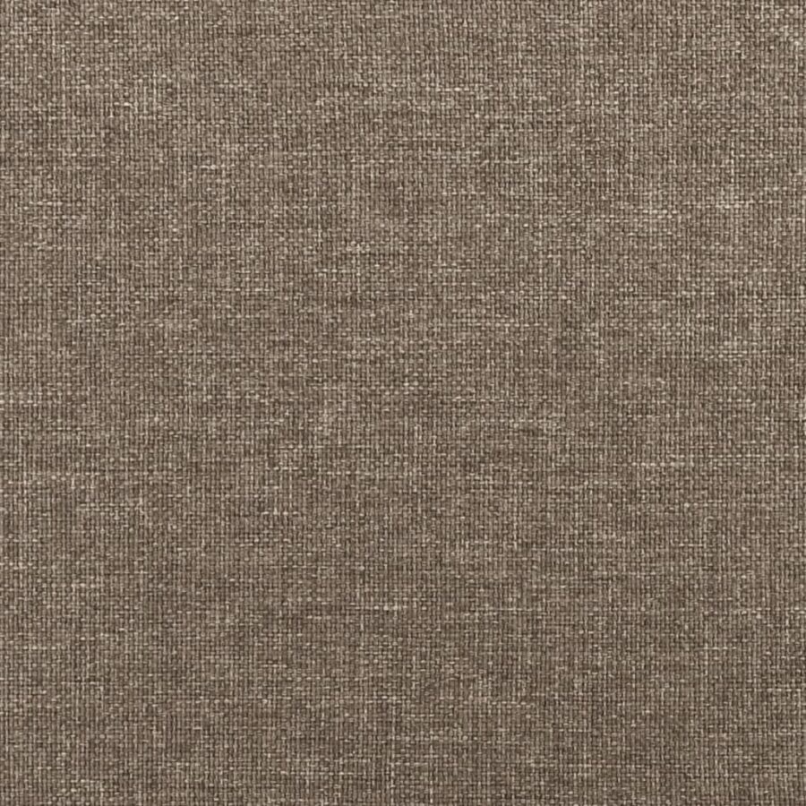Bedframe met hoofdeinde stof taupe 90x200 cm - Afbeelding 11