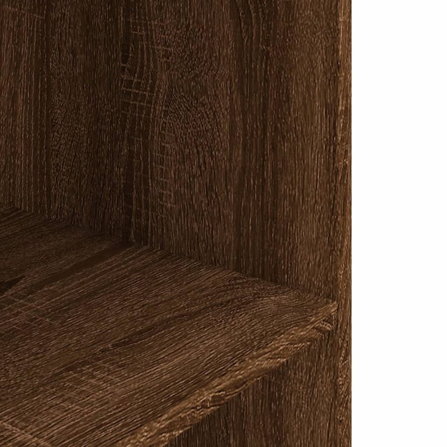 Aquariumstandaard 80x35x60 cm bewerkt hout bruin eikenkleur - Afbeelding 6
