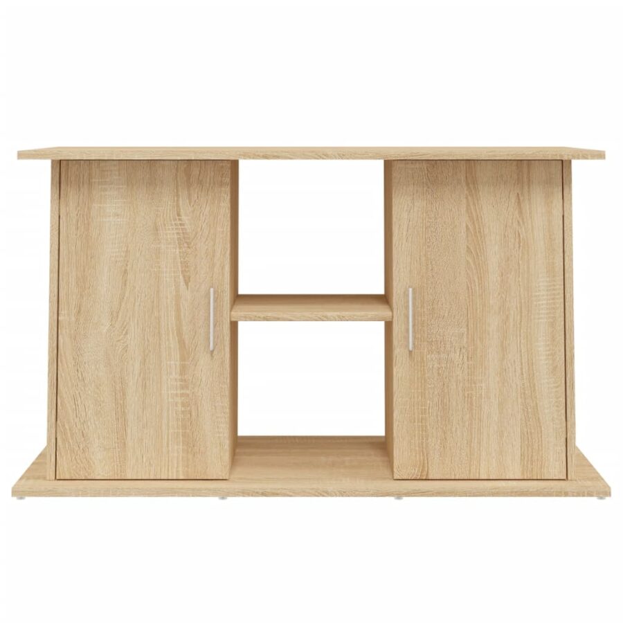 Aquariumstandaard 101x41x58 cm bewerkt hout sonoma eikenkleurig - Afbeelding 5