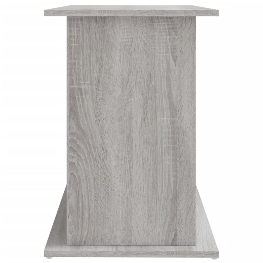 Aquariumstandaard 101x41x58 cm bewerkt hout grijs sonoma eiken - Afbeelding 7