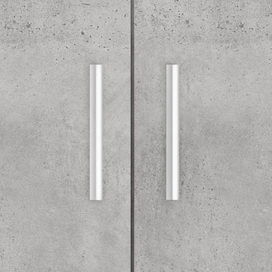 Aquariumstandaard 101x41x58 cm bewerkt hout betongrijs - Afbeelding 9