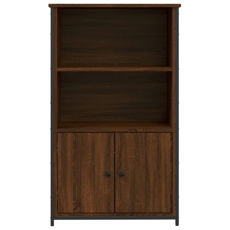 Hoge kast 62x32x103,5 cm bewerkt hout bruin eikenkleur - Afbeelding 5