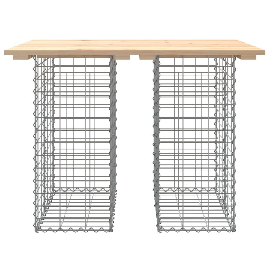 Tuinbank schanskorfontwerp 100x70x72 cm massief grenenhout - Afbeelding 3