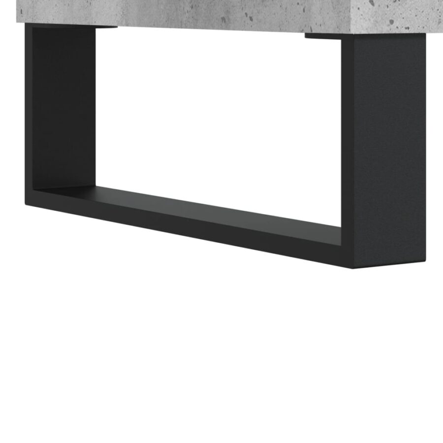 Hoge kast 34,5x34x180 cm bewerkt hout betongrijs - Afbeelding 11