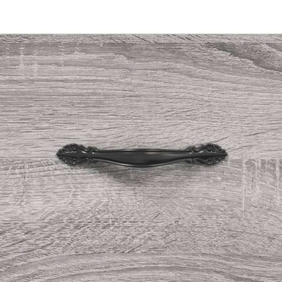Hoge kast 69,5x34x180 cm bewerkt hout grijs sonoma eikenkleurig - Afbeelding 10