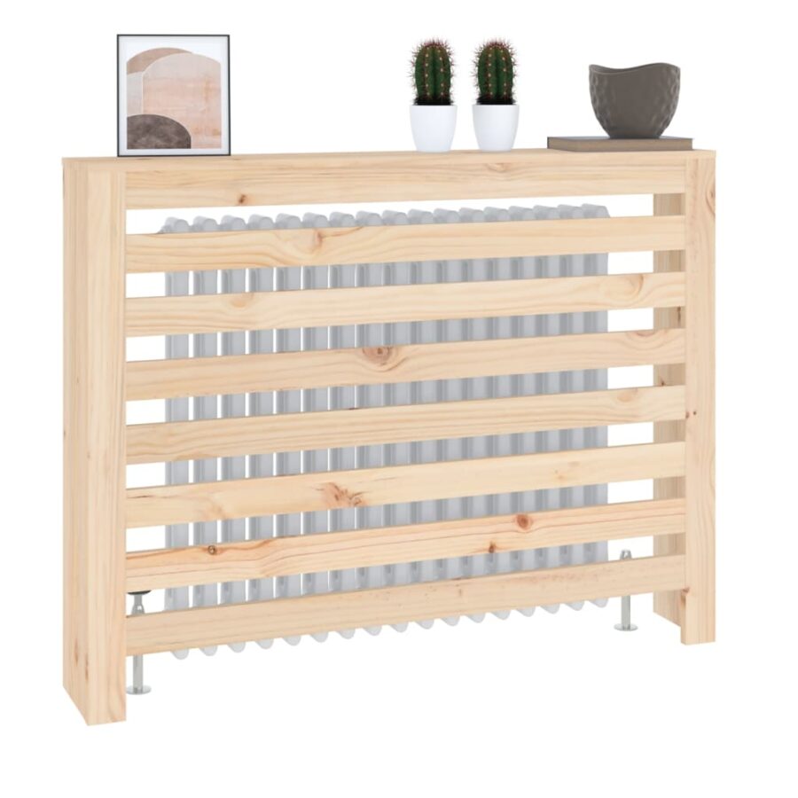 Radiatorombouw 108,5x19x84 cm massief grenenhout - Afbeelding 4